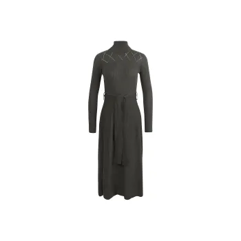 BARBOUR Laverne Midi Dress Long-Sleeved Dresses Women's Olive Green