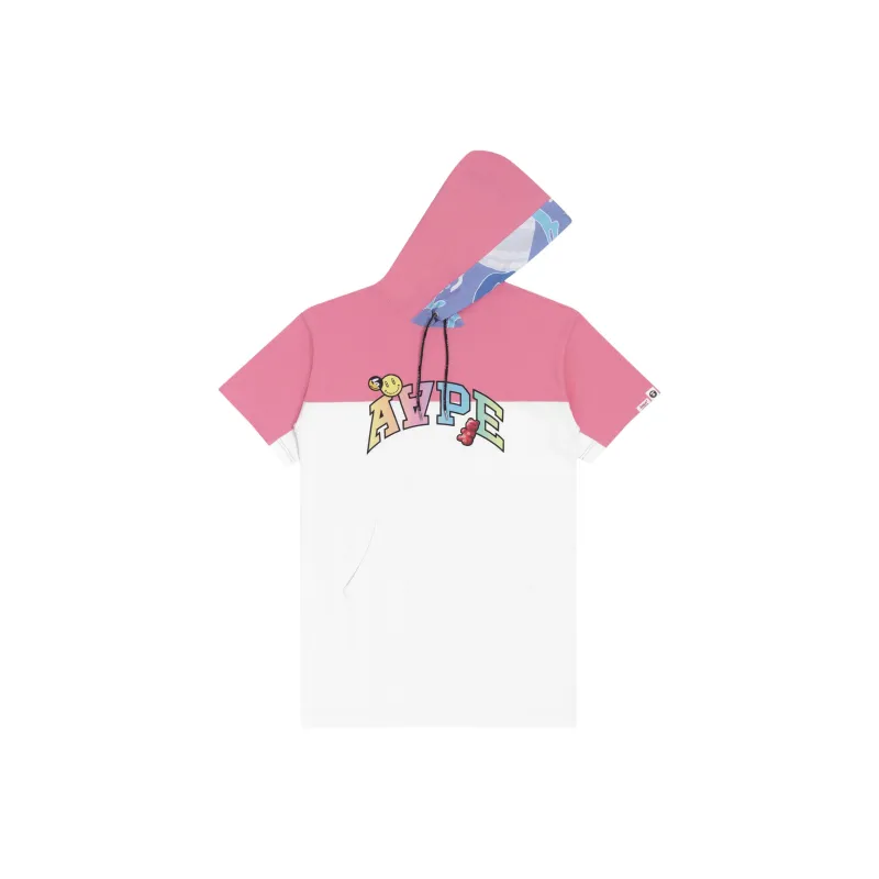 Aape Logo print Hooded T shirt Dress-2