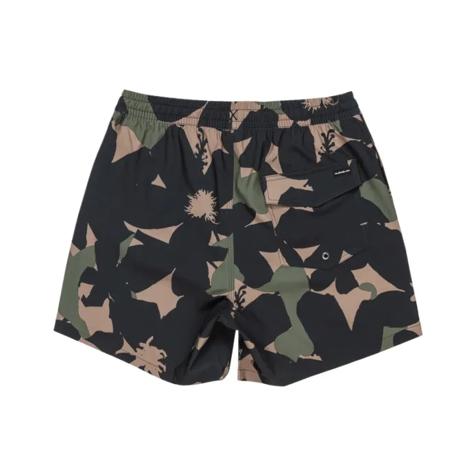 Quiksilver Surfsilk Straight Swimming Shorts Men's Green-1