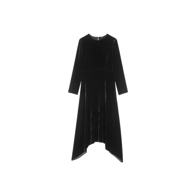 THEORY Long-Sleeved Dresses Women's Classic Black-0