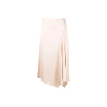 THEORY Crushed Asymmetrical Draped Midi Skirt