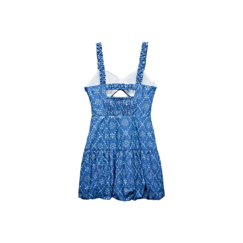 ZARA Slip Dresses Women's Bright Blue-0