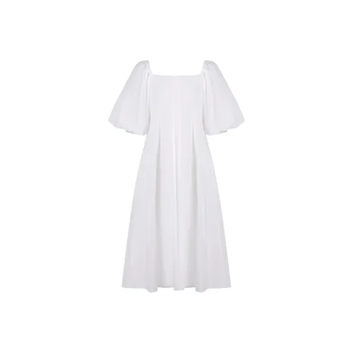 THE SEA LIFE Short Sleeved Dress Women's Cloud White