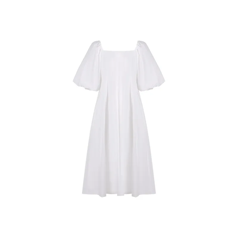 THE SEA LIFE Short Sleeved Dress Women's Cloud White-0