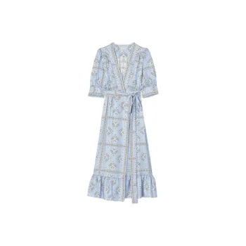 Sandro Short-Sleeved Dresses Women's Blue