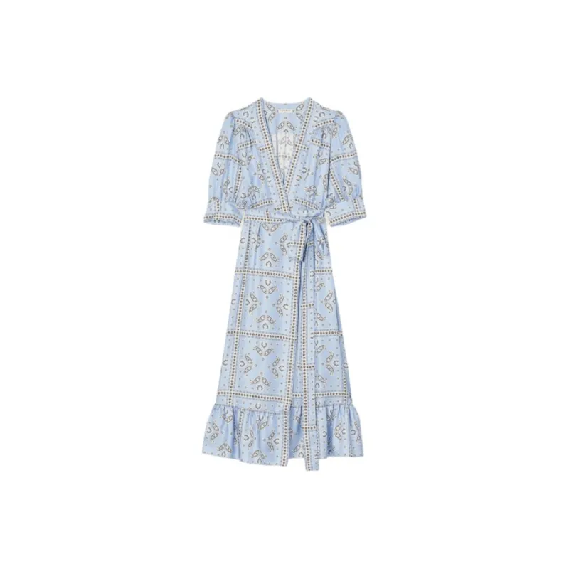 Sandro Short-Sleeved Dresses Women's Blue-0