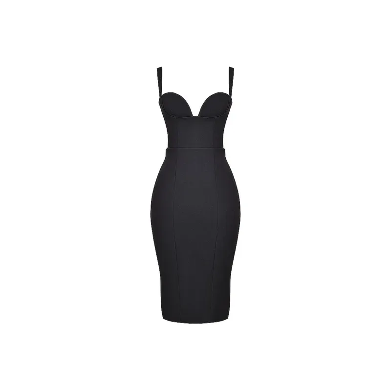 HOUSE OF CB BELLISSIMA Slip Dress Women's BLACK/Black-0