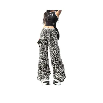 7 SEVFUN Jeans Women's Gray Leopard Print