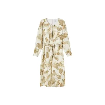 FINITY Long Sleeved Dresses Women's Apricot With Print