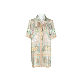 CASABLANCA Le Labyrinthe Silk Shift Dress