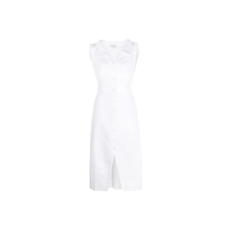 Alexander McQueen V Neck Shirt Dress-0