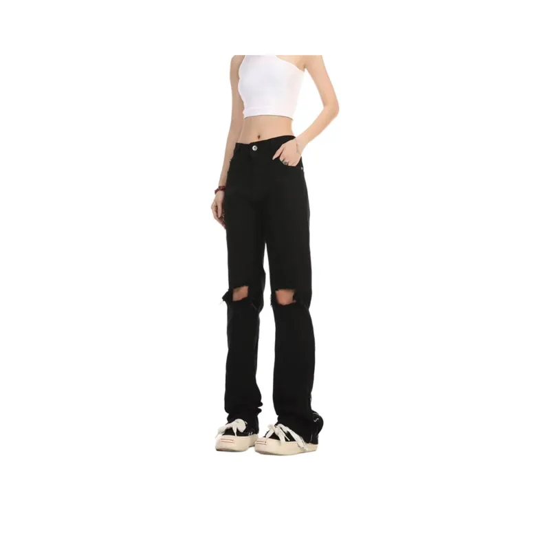 Concubine Zhu Jeans Unisex Black-0