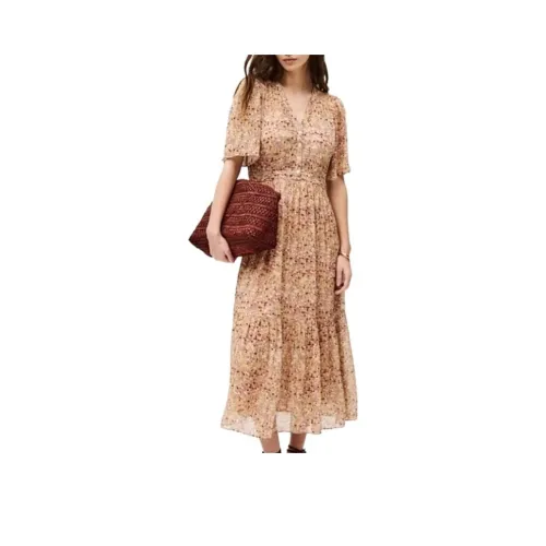BA&SH SS25 Short Sleeved Dress Women's Rose