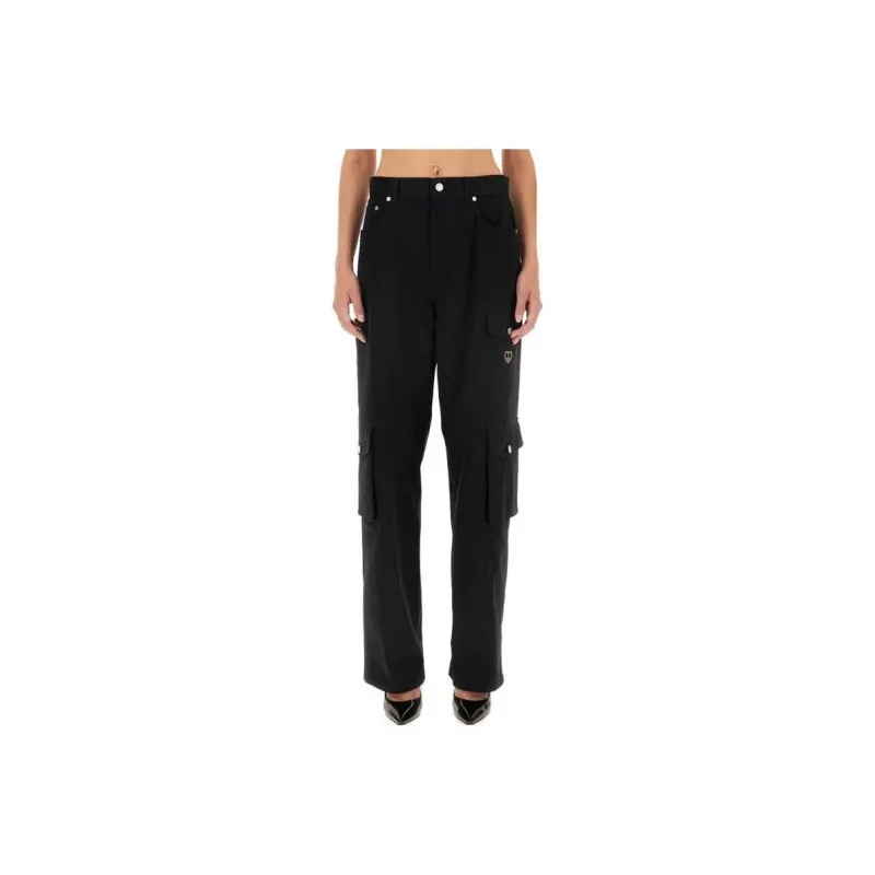 MOSCHINO Jeans Straight Leg Cargo Trousers-0