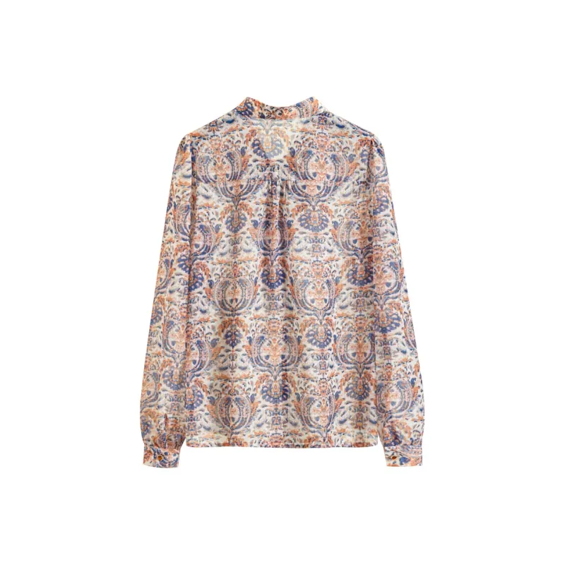 TOUCH Shirt Women's Blue Coffee Multicolor-1