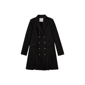 SHUIYUNJIAN Long Sleeved Dresses Women's Black