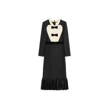 Valentino Bow detail Midi Dress