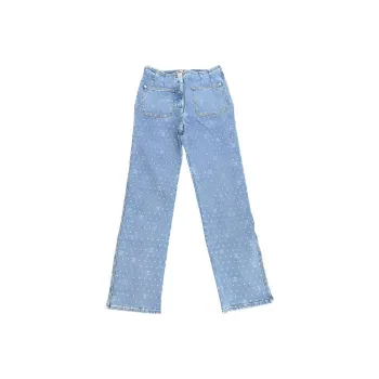 CHANEL 23 Spring Summer New Arrivals Jeans Women's Light Blue