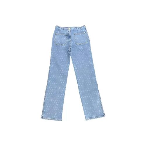 CHANEL 23 Spring Summer New Arrivals Jeans Women's Light Blue