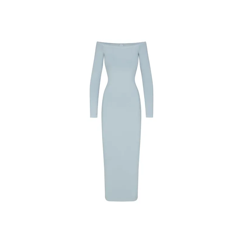 Skims Long Sleeved Dresses Women's Sky Blue-0