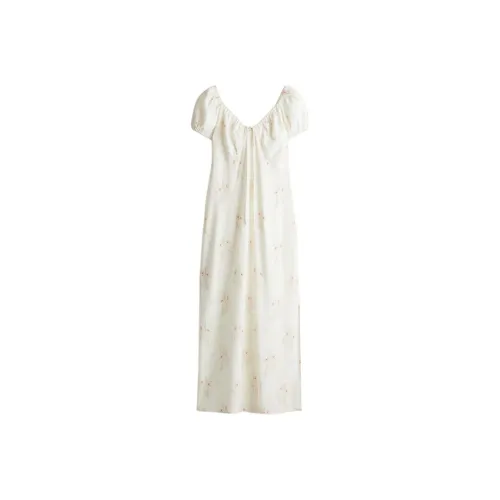 H&M Short Sleeved Dresses Women's Cream
