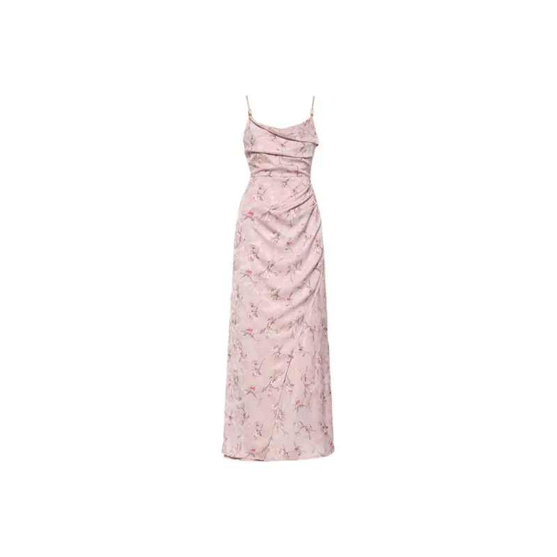 DPLAY Slip Dress Women's Delicate Pink Charm-0