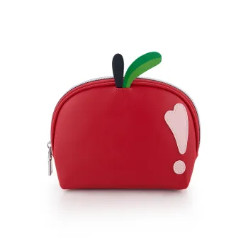 AJIDOU Artificial Leather Storage Bag Women's Red