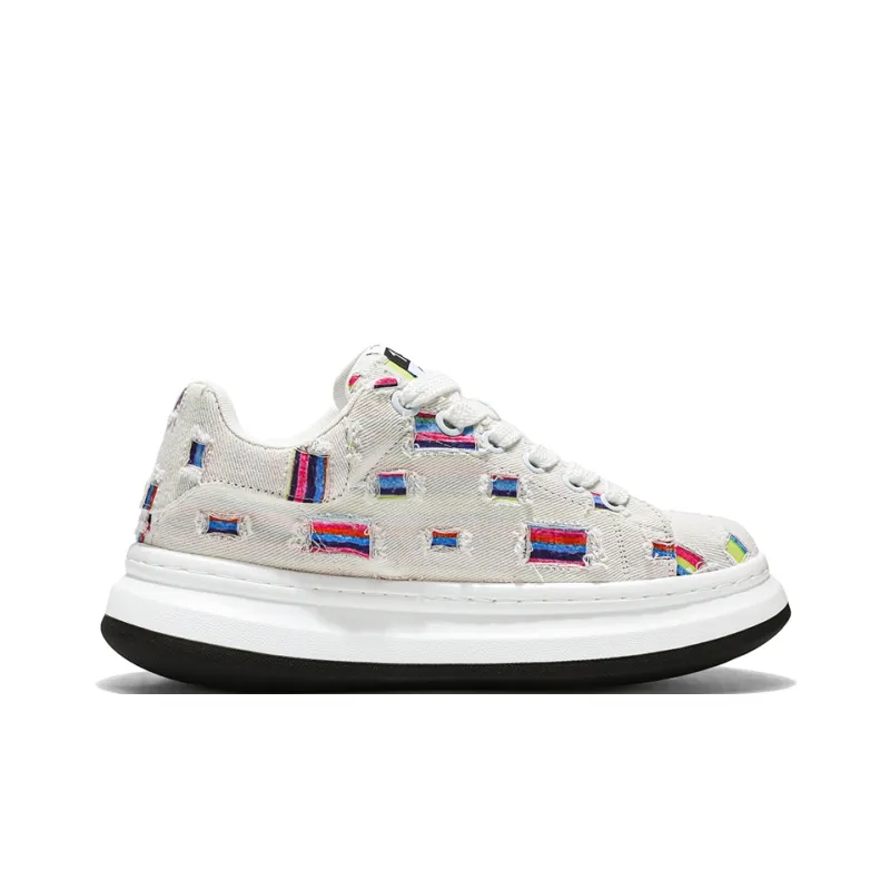 AD Height Increasing Breathable Low Top Skateboard Shoes Men's-1