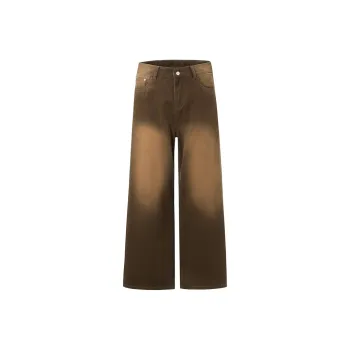 YINLEI Jeans Unisex Brown