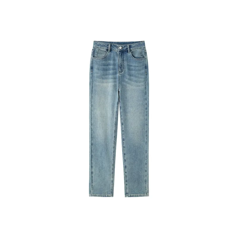 ZHOUMIAO Jeans Women's Breeze Blue-0