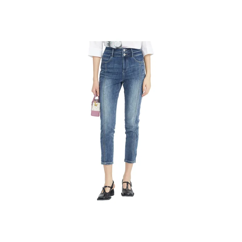 MIIDII Jeans Women's Gray Blue-0