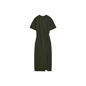 ZARA Short Sleeved Dresses Women's Grass Green