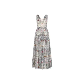 DIOR Sleeveless Dress Women's Multicolor