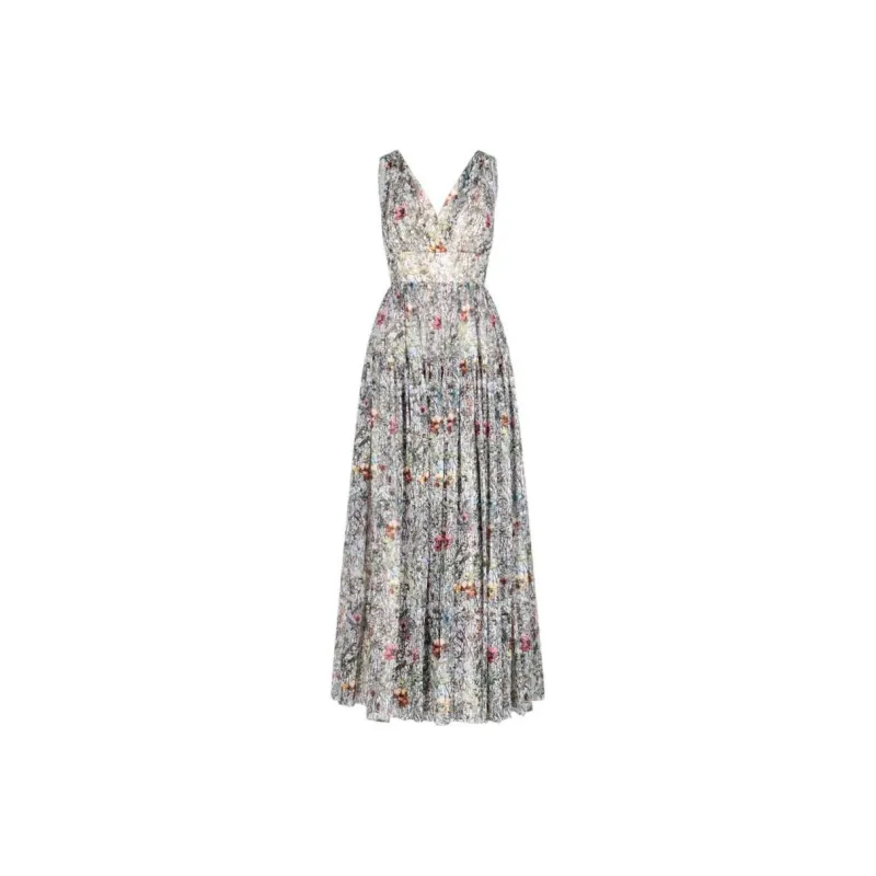 DIOR Sleeveless Dress Women's Multicolor-0