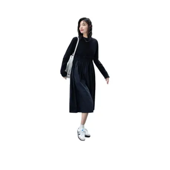 【dme】 Long Sleeved Dresses Women's Black