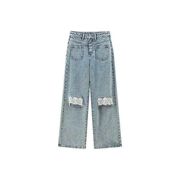 CHUU Jeans Women's Light Denim Blue-0