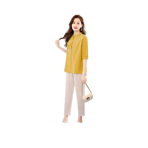 IVENI Casual Suit Women's Upper Jute, Lower Linen