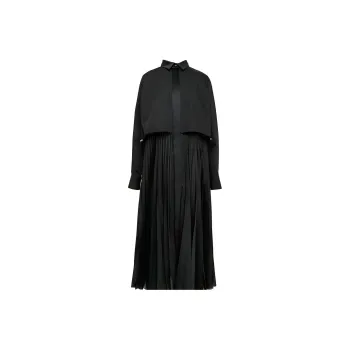 Sacai Long-Sleeved Dresses Women's Black