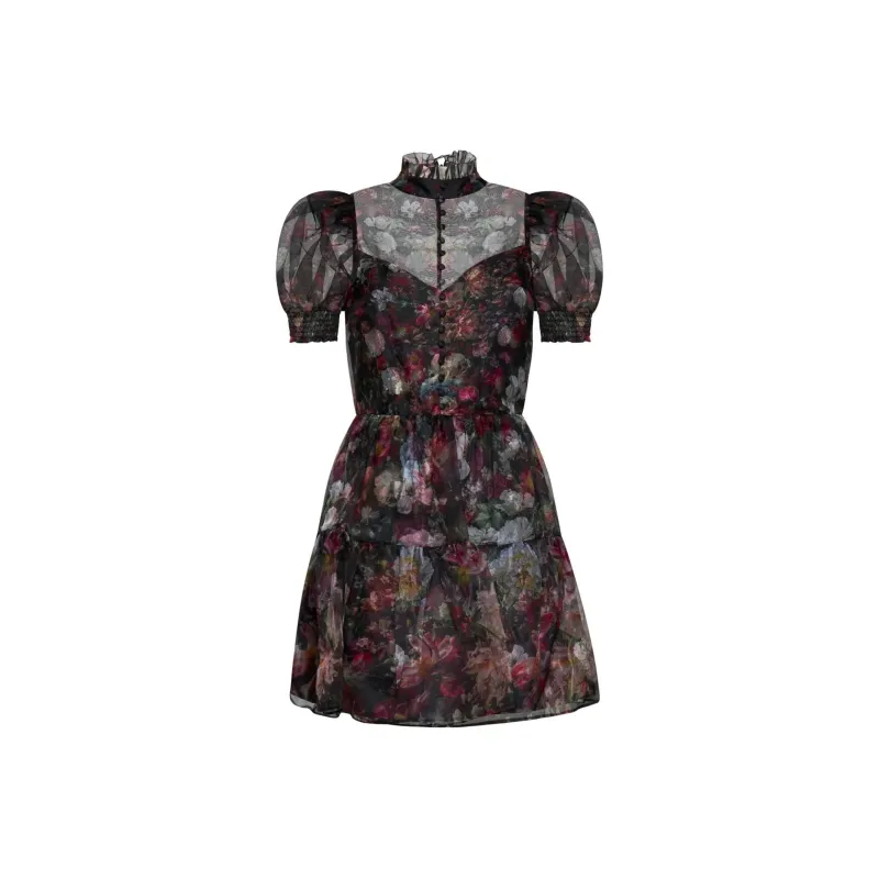 ALICE+OLIVIA Vernita Floral-print Dress-0