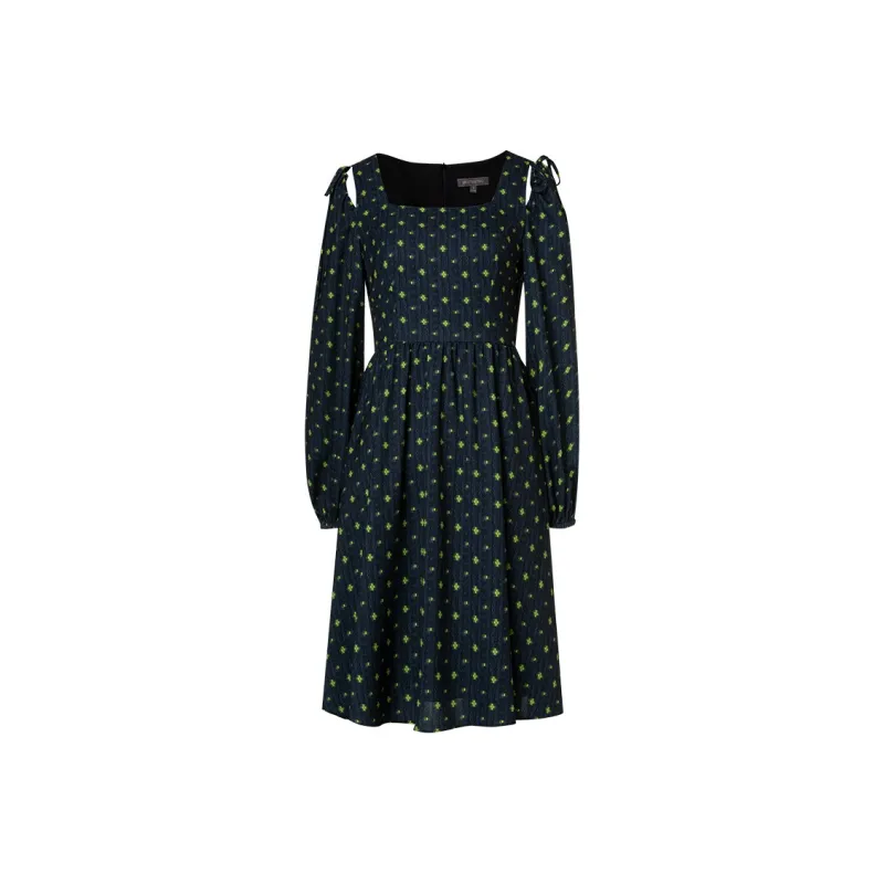 MeetMetro Long Sleeved Dresses Women's Print-0