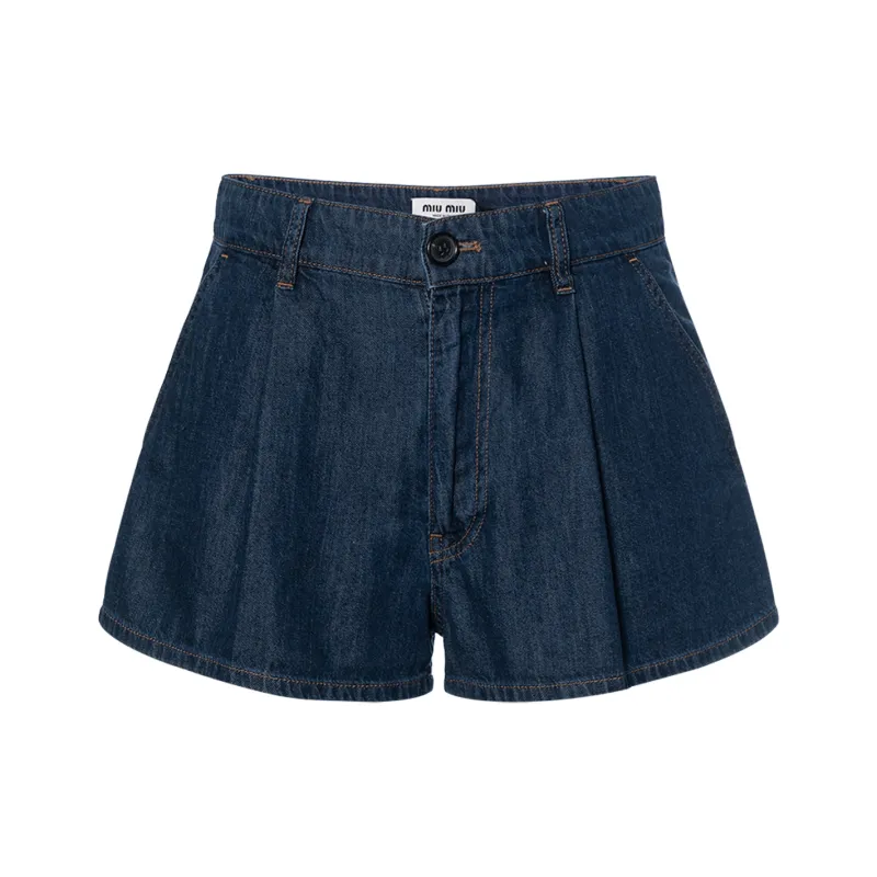 MIU MIU Casual Shorts Women's Blue-0