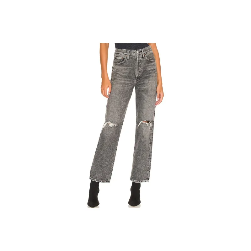AGOLDE Jeans Women's Black Gray Color-0