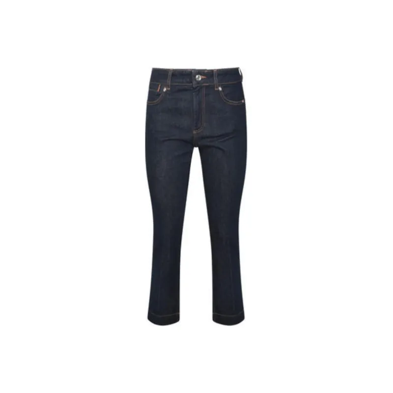 SportMax Logo Patch Low Waist Jeans-0