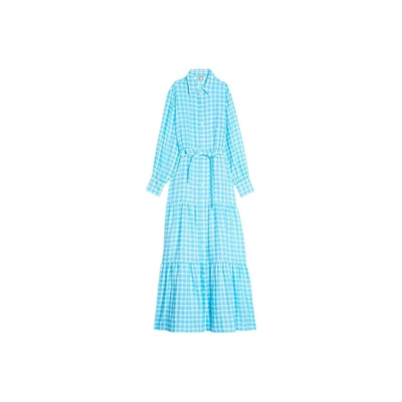 INES DE LA FRESSANGE Long Sleeved Dress Women's Blue-0