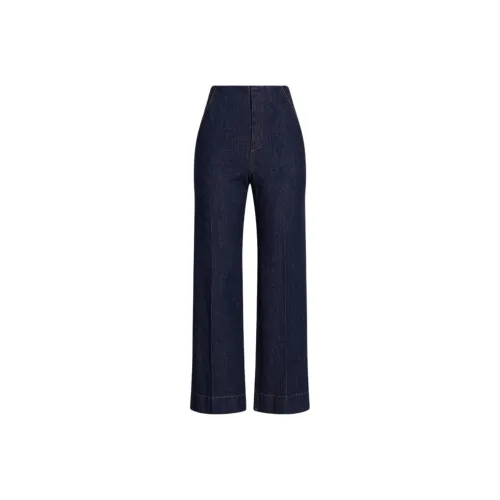 SCANLAN THEODORE Denim Cropped Jean Jeans Women's Indigo/Indigo Blue