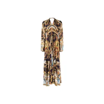 Camilla Venice Vignette print Silk Maxi Dress