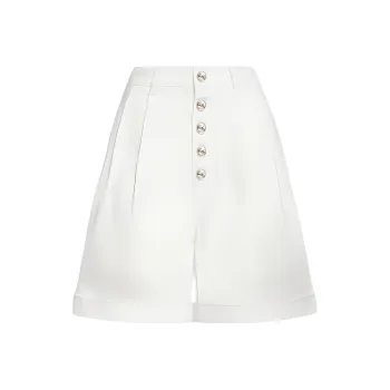 ETRO Chevron High-Waist Bermuda Shorts
