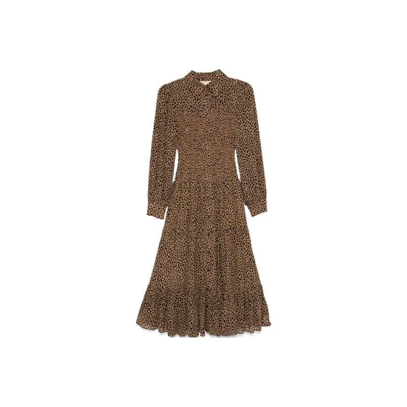 MICHAEL KORS Cheetah print Midi Dress-0