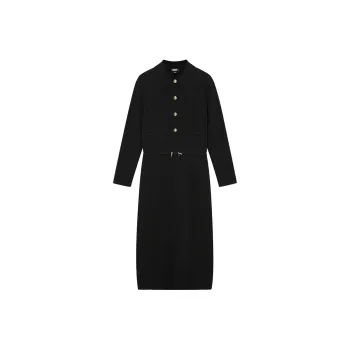DKNY Long Sleeved Dress Women's Black