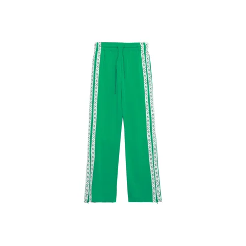 MUGUOGUOMU Knitted Sports Pants Women's Rainforest Green